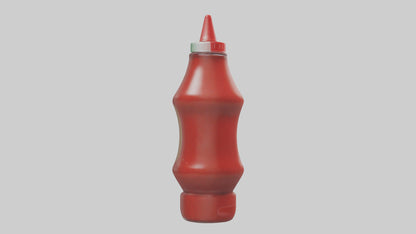 3D model Ketchup Bottle model VR / AR / low-poly