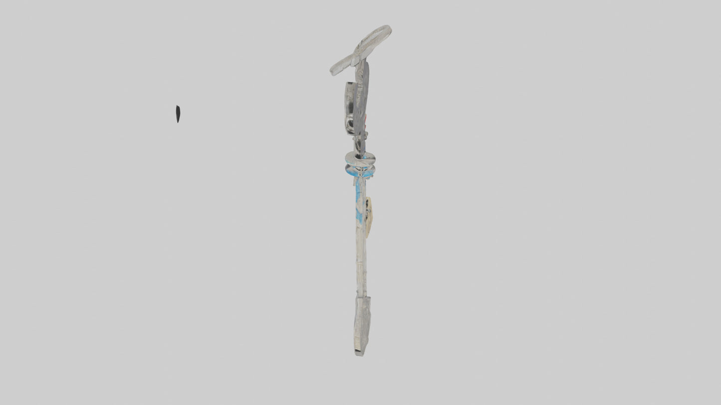 3D model Key with charm keychain model VR / AR / low-poly