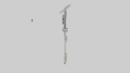 3D model Key with charm keychain model VR / AR / low-poly