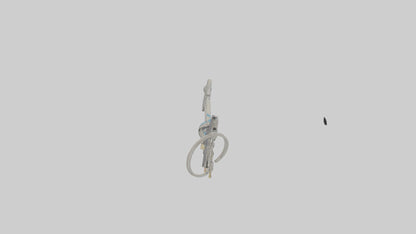 3D model Key with charm keychain model VR / AR / low-poly