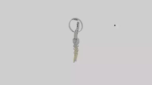 3D model Key with charm keychain model VR / AR / low-poly