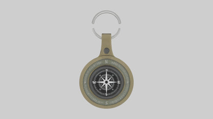 3D model Keychain with compass model VR / AR / low-poly