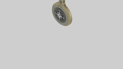 3D model Keychain with compass model VR / AR / low-poly