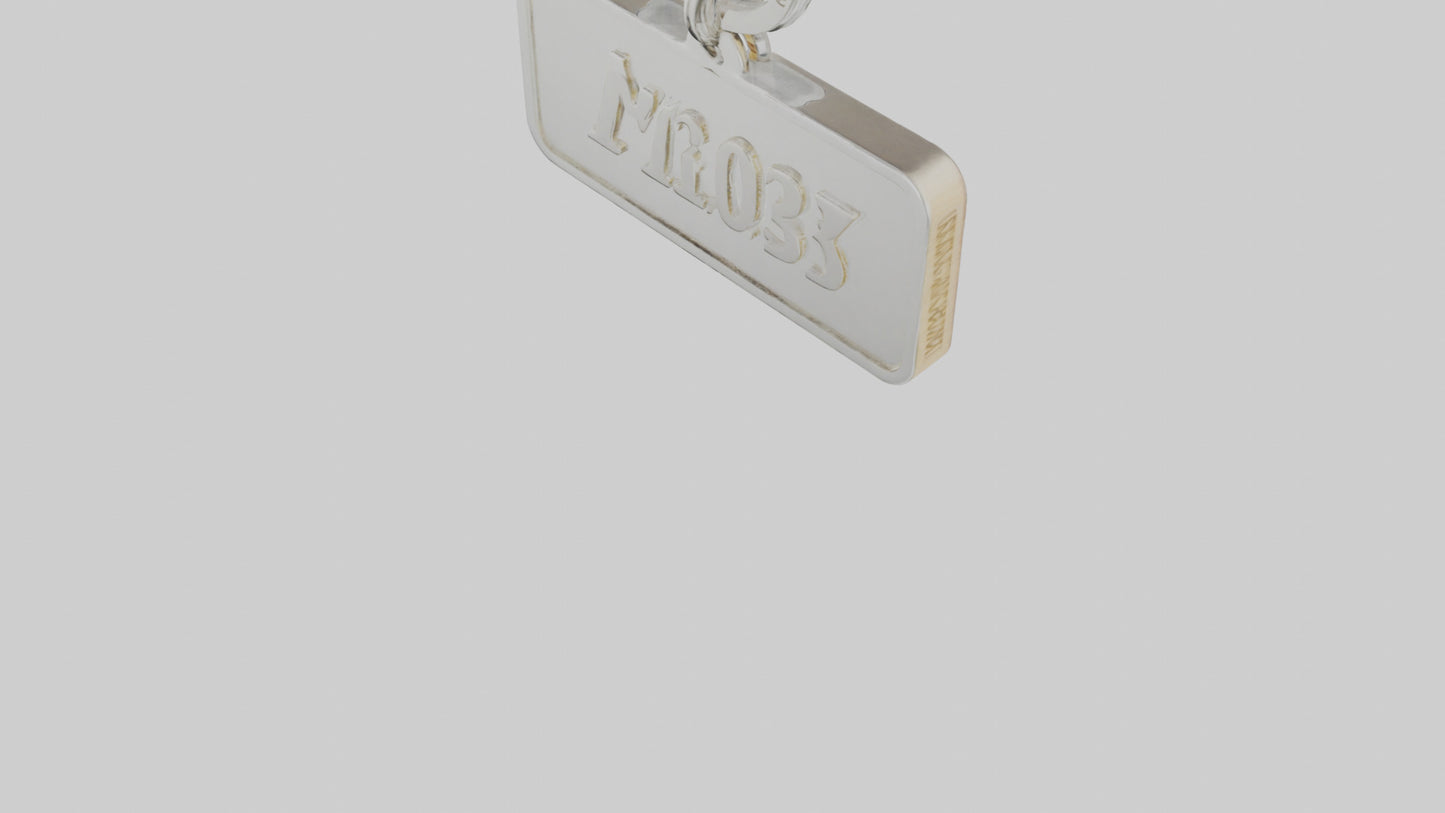 3D model Keychain with name engraving model VR / AR / low-poly