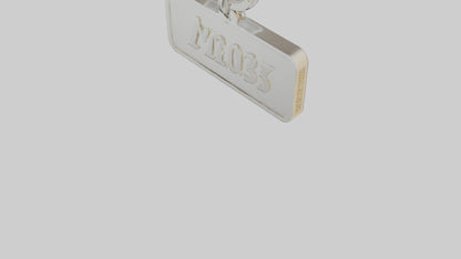 3D model Keychain with name engraving model VR / AR / low-poly