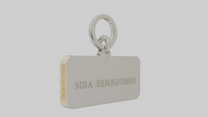 3D model Keychain with name engraving model VR / AR / low-poly