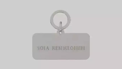 3D model Keychain with name engraving model VR / AR / low-poly