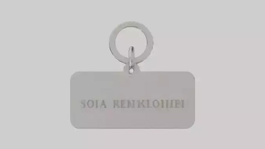 3D model Keychain with name engraving model VR / AR / low-poly