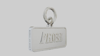3D model Keychain with name engraving model VR / AR / low-poly