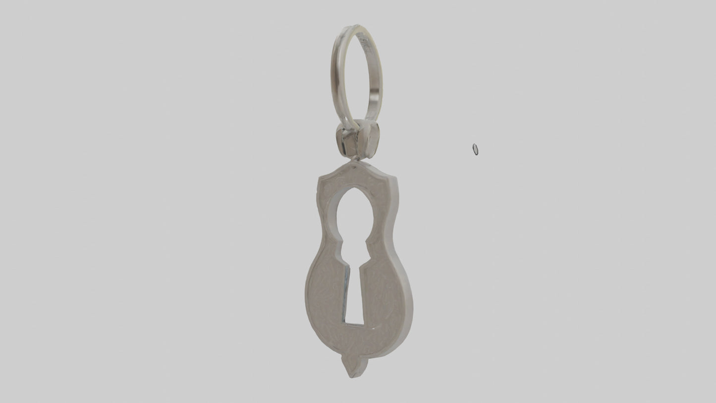 3D model Keyhole keychain model VR / AR / low-poly