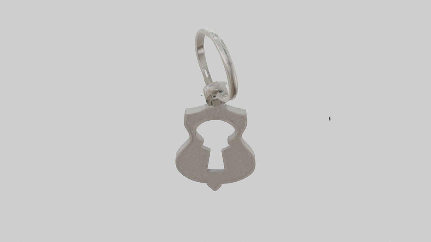 3D model Keyhole keychain model VR / AR / low-poly