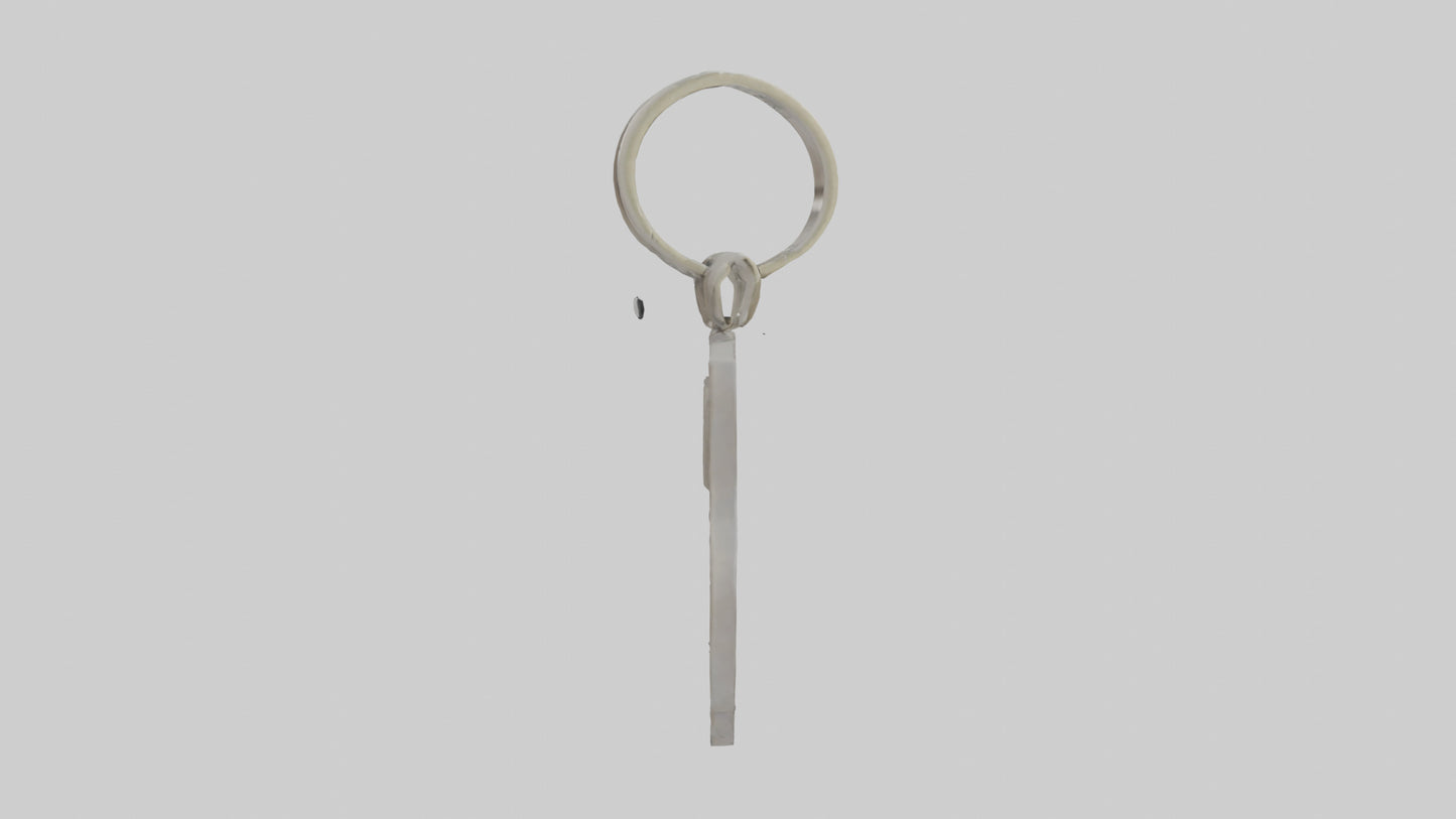 3D model Keyhole keychain model VR / AR / low-poly