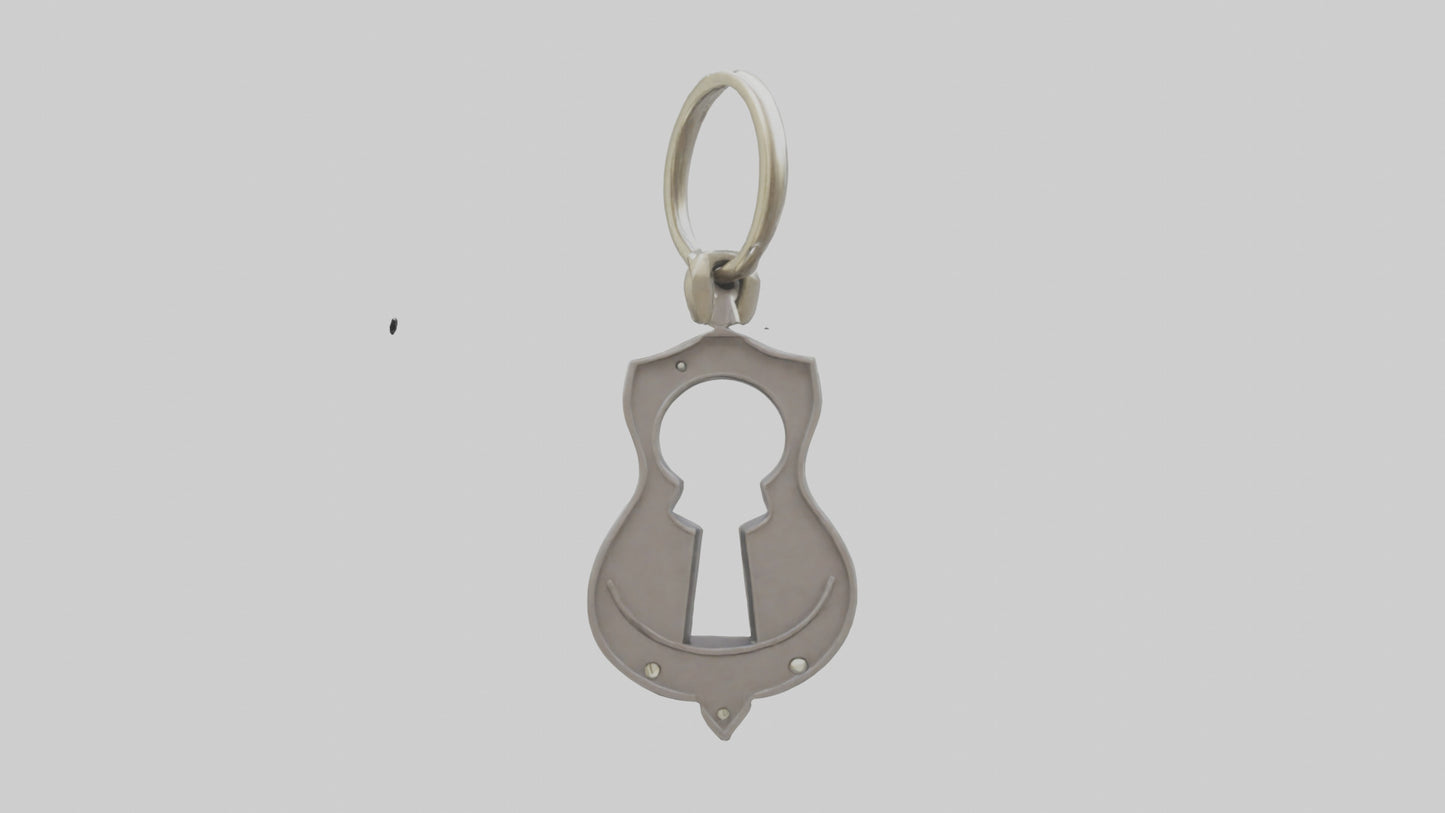 3D model Keyhole keychain model VR / AR / low-poly