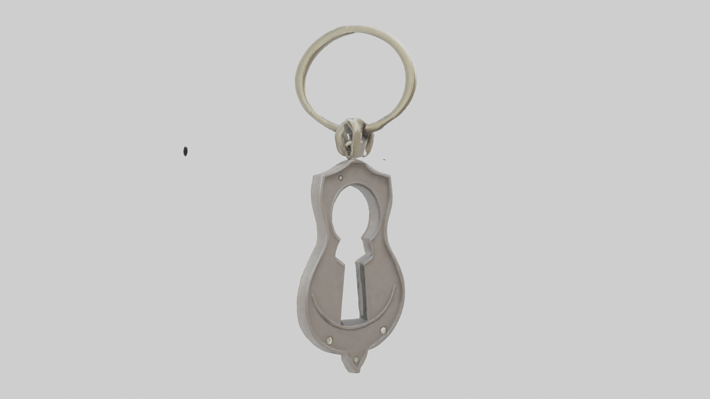 3D model Keyhole keychain model VR / AR / low-poly