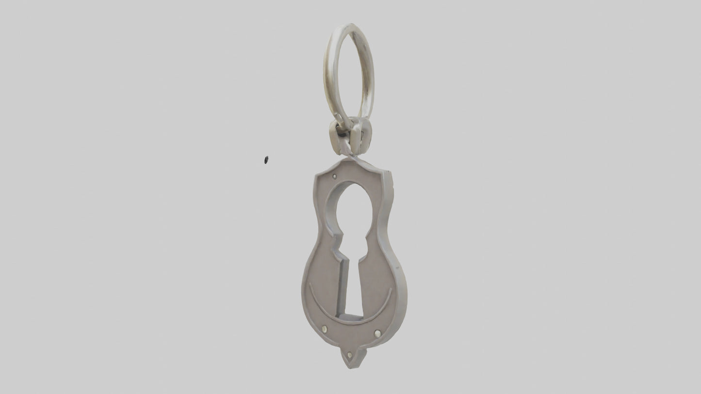 3D model Keyhole keychain model VR / AR / low-poly
