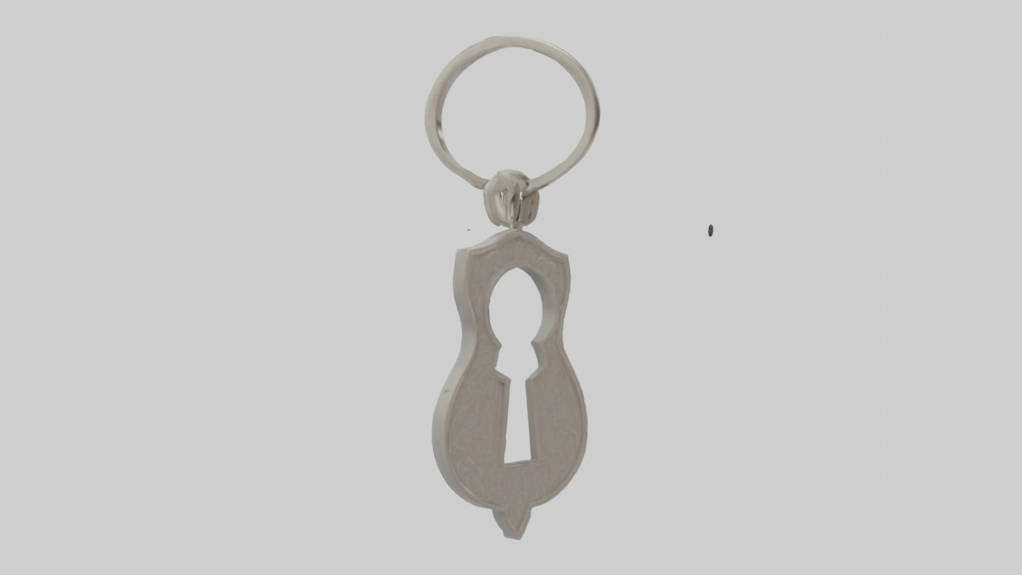 3D model Keyhole keychain model VR / AR / low-poly