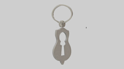 3D model Keyhole keychain model VR / AR / low-poly