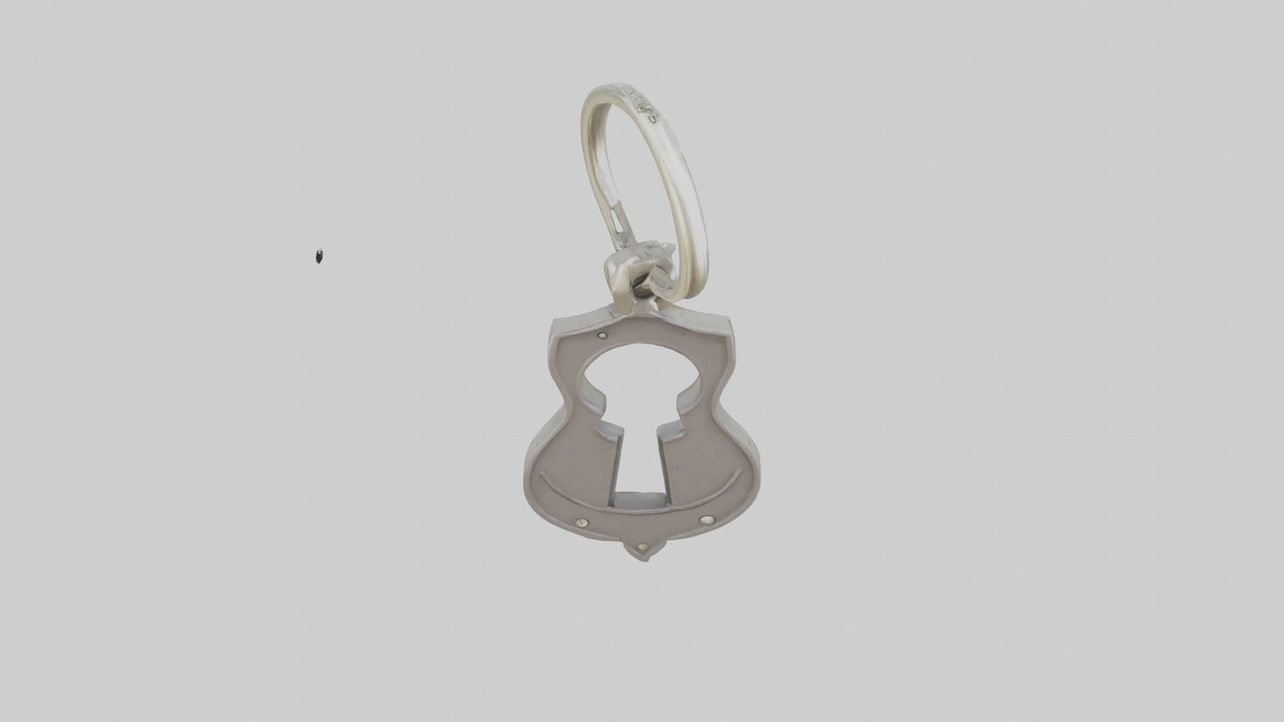 3D model Keyhole keychain model VR / AR / low-poly