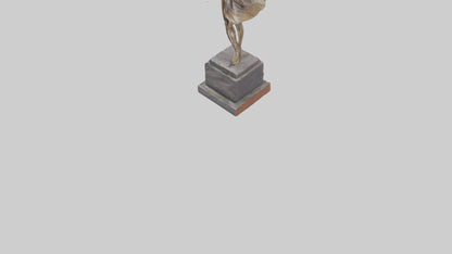 3D model Kicking Dancer statue model VR / AR / low-poly