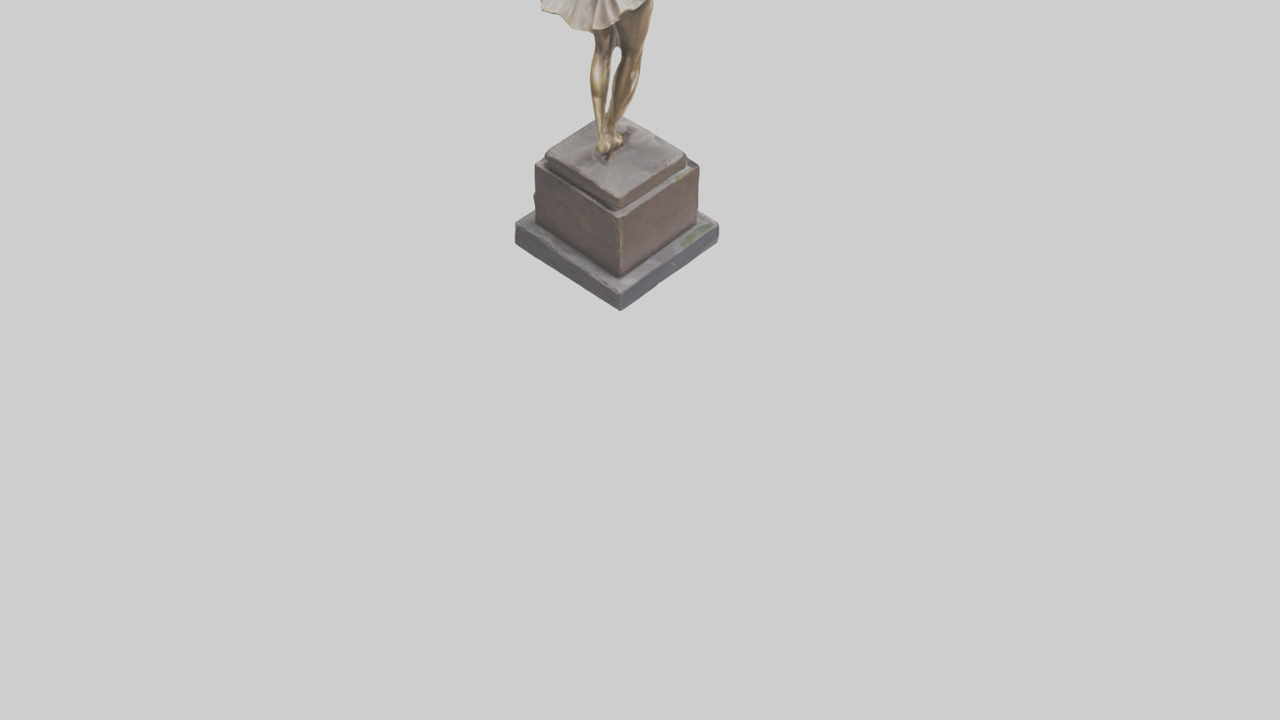 3D model Kicking Dancer statue model VR / AR / low-poly