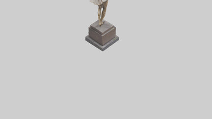 3D model Kicking Dancer statue model VR / AR / low-poly