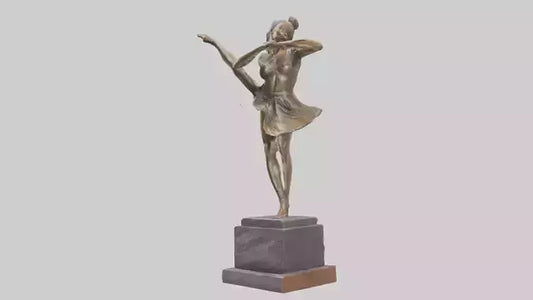 3D model Kicking Dancer statue model VR / AR / low-poly