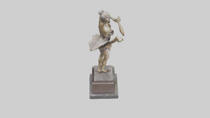 3D model Kicking Dancer statue model VR / AR / low-poly