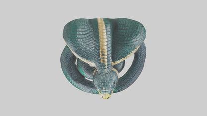 King Cobra statue model VR / AR / low-poly
