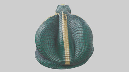 King Cobra statue model VR / AR / low-poly