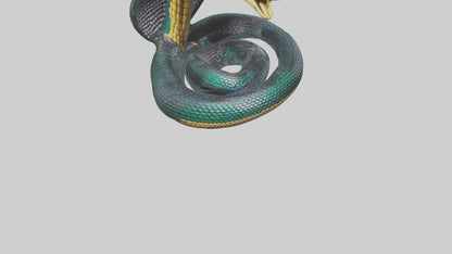 King Cobra statue model VR / AR / low-poly