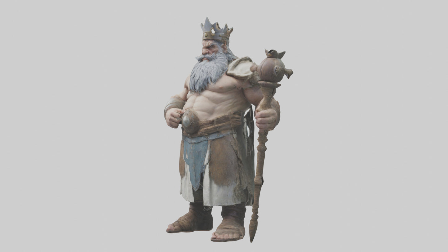 3D model King Giant model VR / AR / low-poly