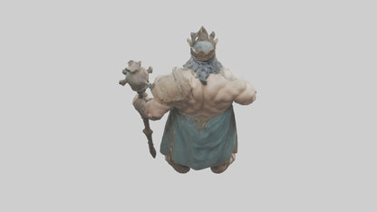3D model King Giant model VR / AR / low-poly