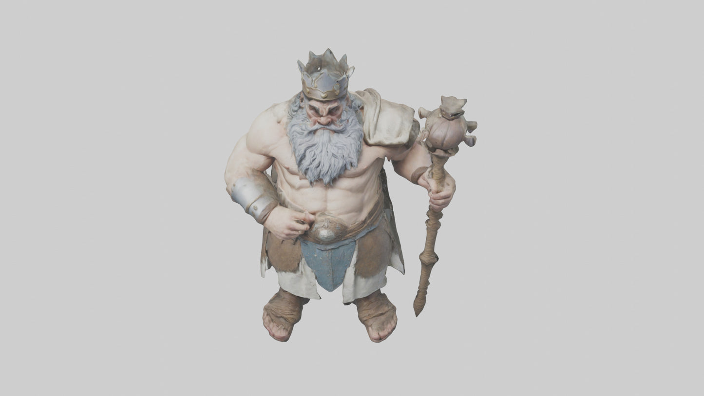 3D model King Giant model VR / AR / low-poly