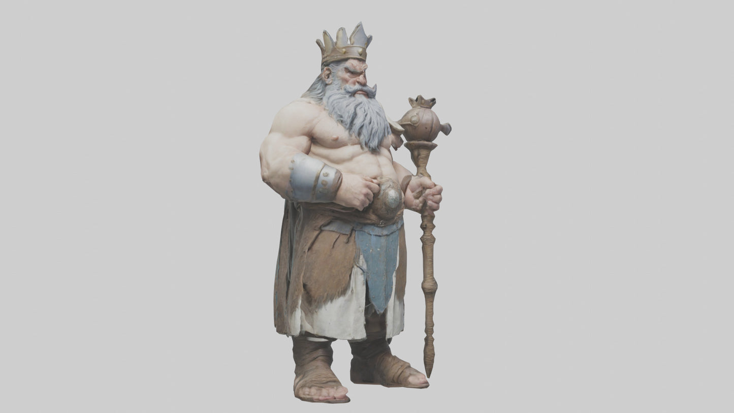 3D model King Giant model VR / AR / low-poly