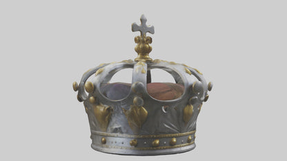 3D model Kings Crown model VR / AR / low-poly