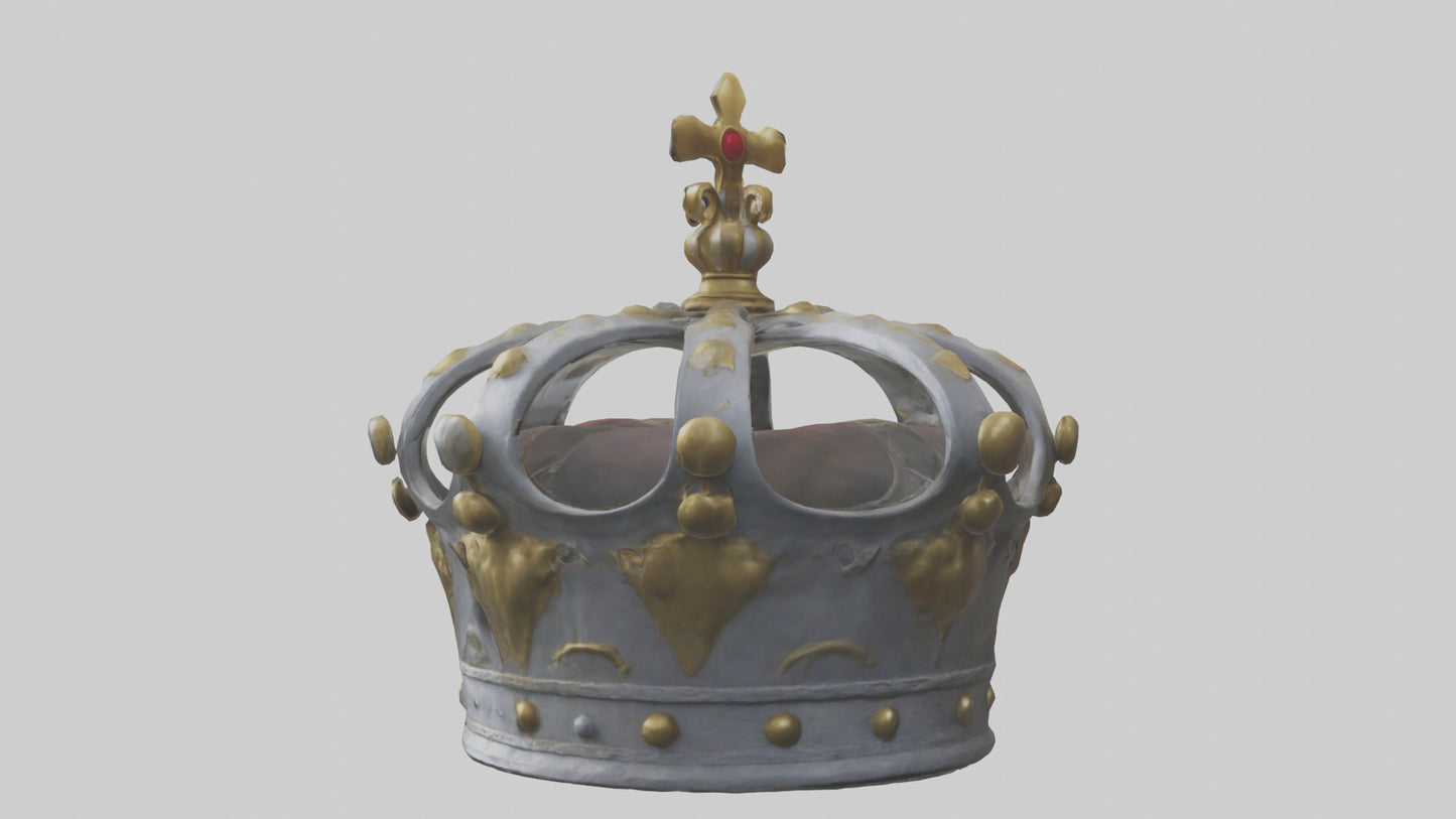3D model Kings Crown model VR / AR / low-poly