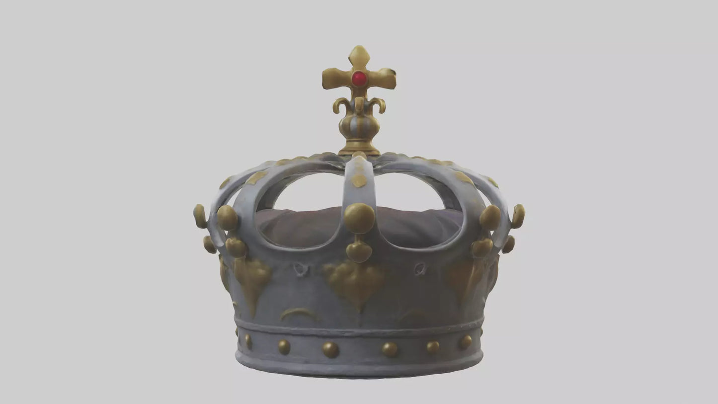 3D model Kings Crown model VR / AR / low-poly