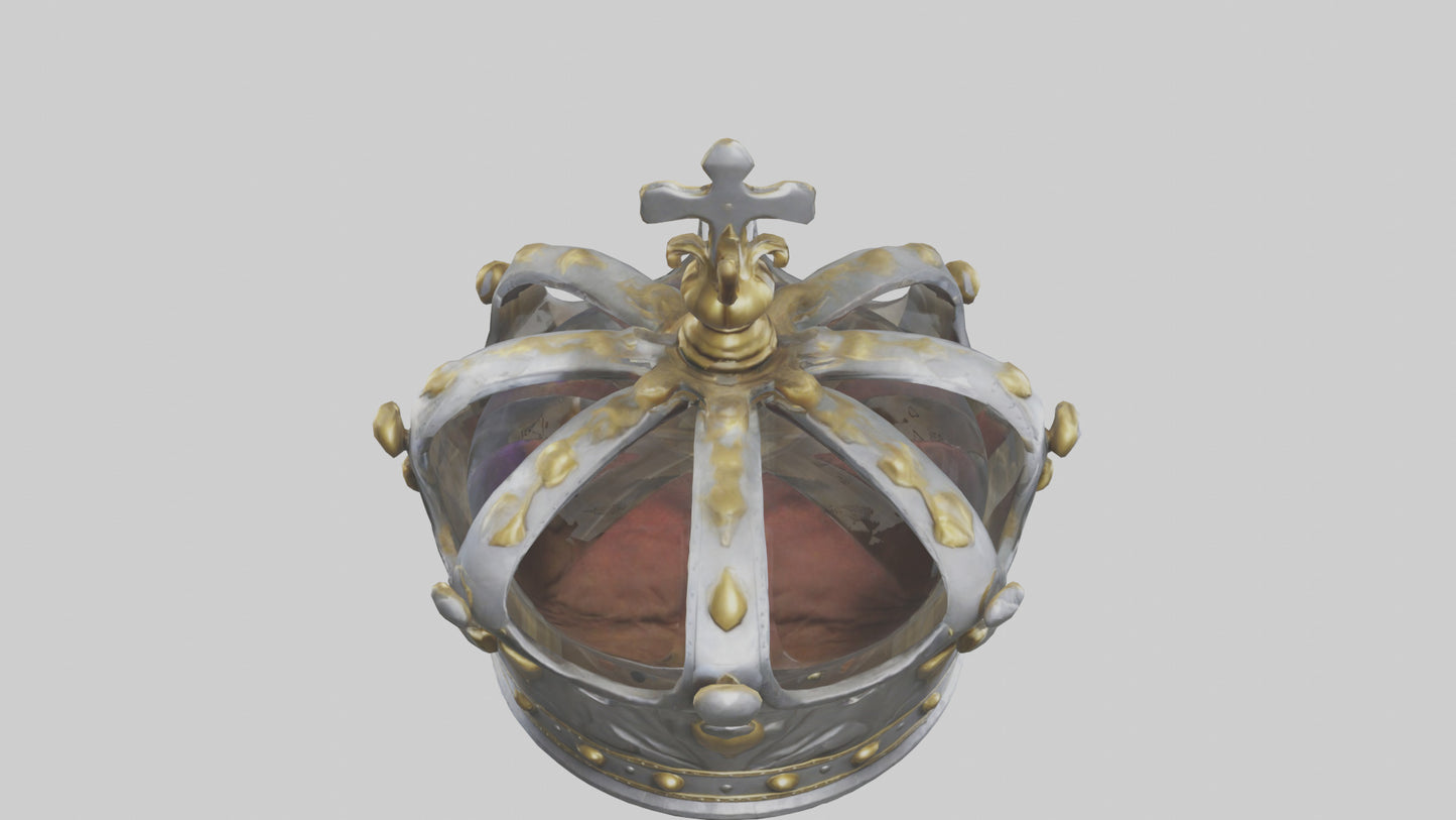 3D model Kings Crown model VR / AR / low-poly