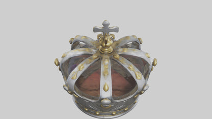 3D model Kings Crown model VR / AR / low-poly