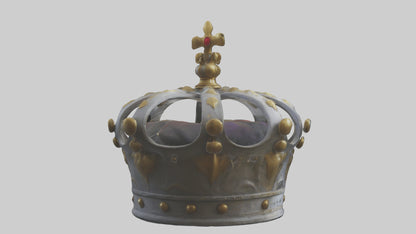 3D model Kings Crown model VR / AR / low-poly