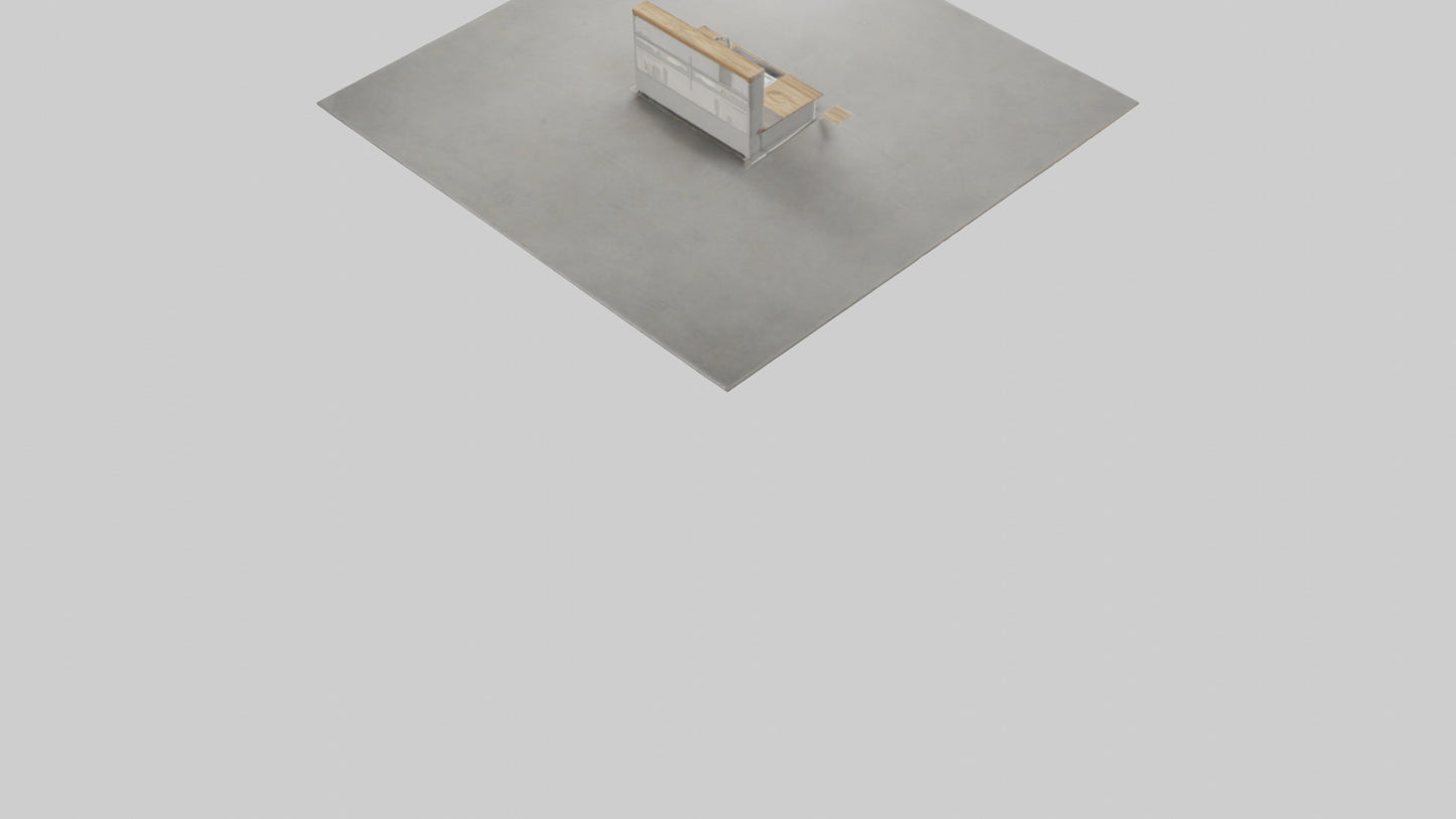 3D model Kitchen island model VR / AR / low-poly