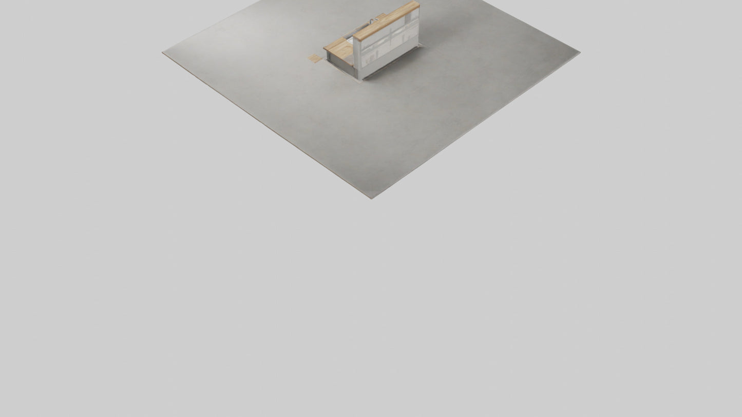 3D model Kitchen island model VR / AR / low-poly