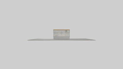 3D model Kitchen island model VR / AR / low-poly