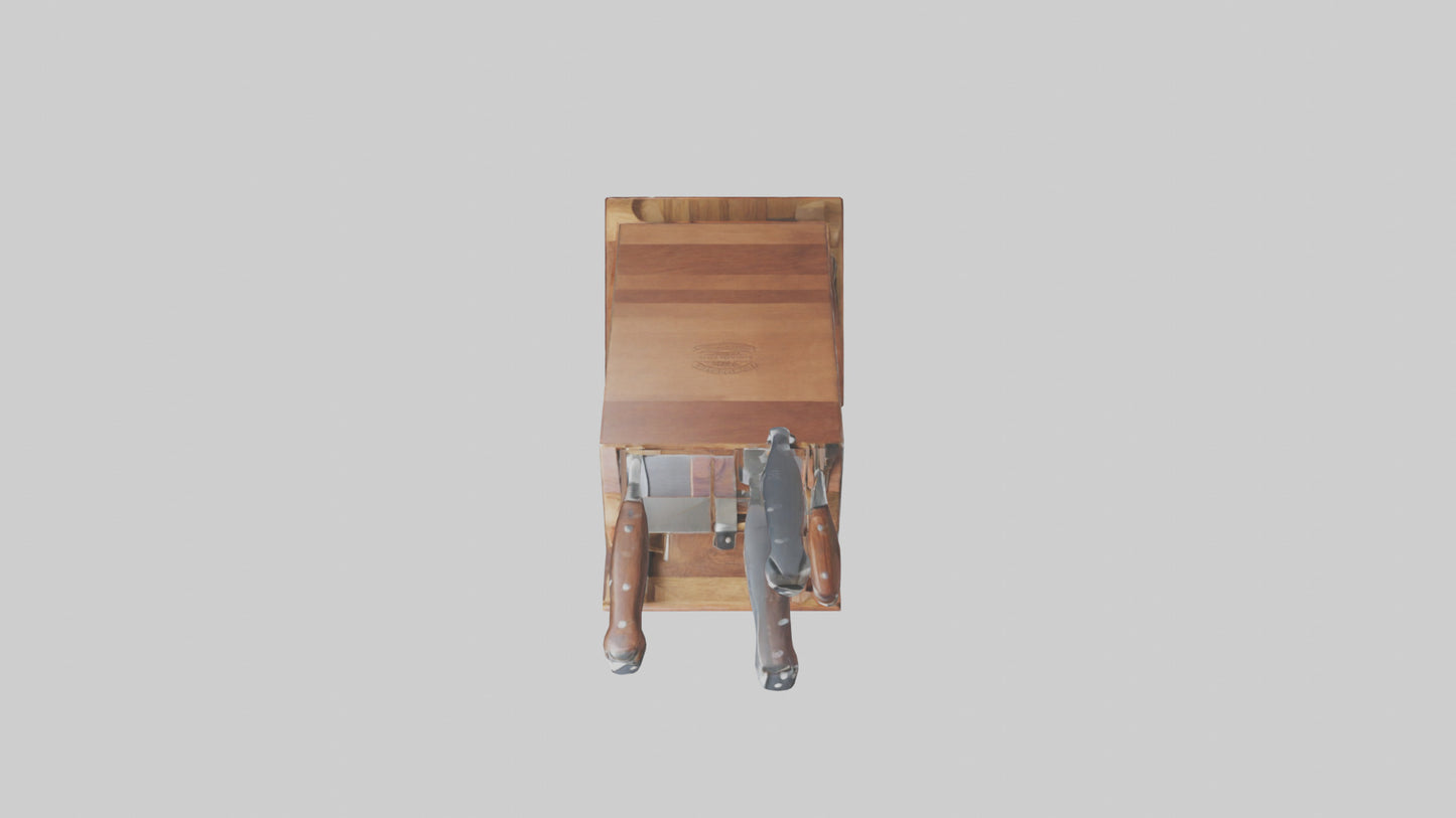 3D model Knife block model VR / AR / low-poly