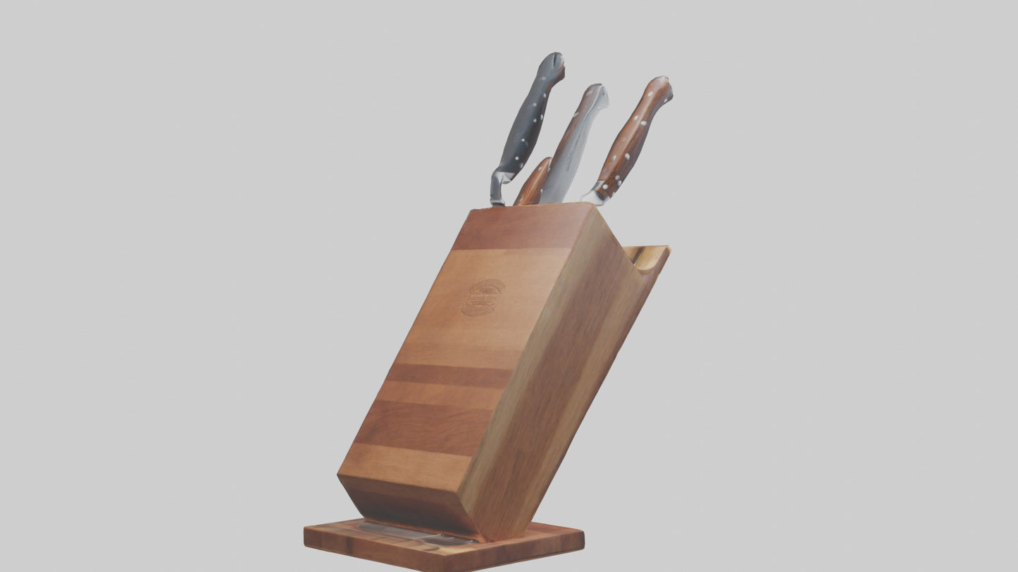 3D model Knife block model VR / AR / low-poly
