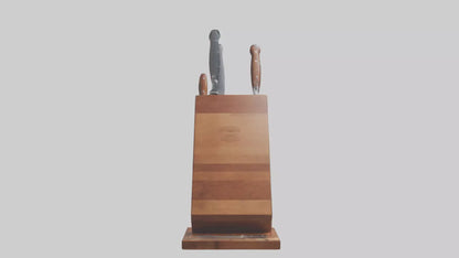 3D model Knife block model VR / AR / low-poly