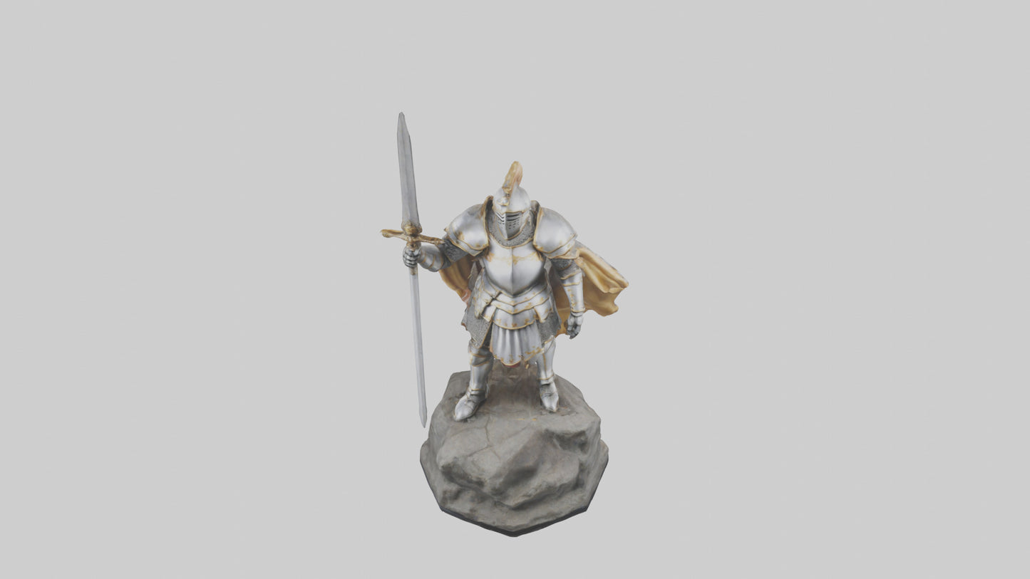 3D model Knight of Glory Statue model VR / AR / low-poly
