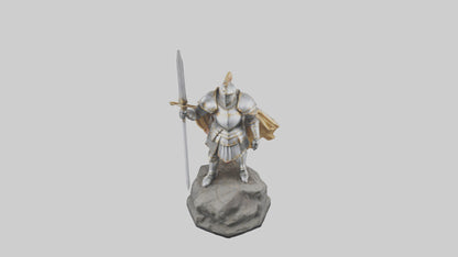 3D model Knight of Glory Statue model VR / AR / low-poly