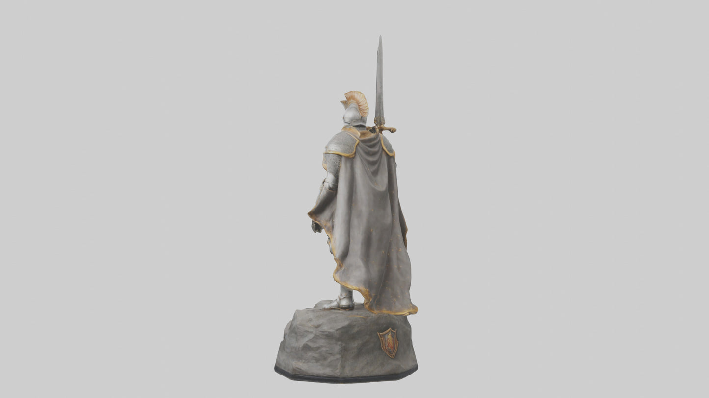 3D model Knight of Glory Statue model VR / AR / low-poly