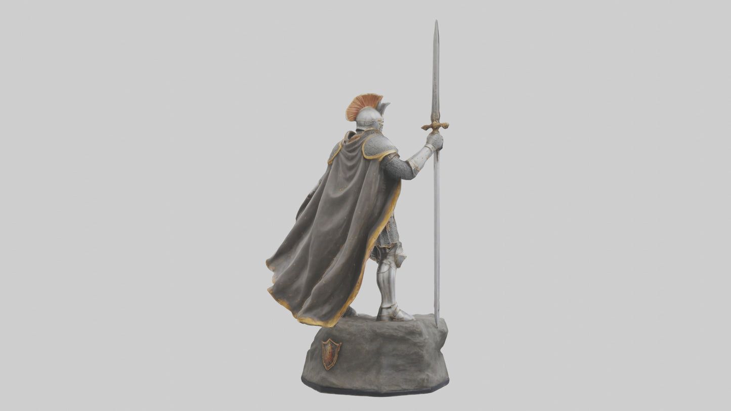 3D model Knight of Glory Statue model VR / AR / low-poly